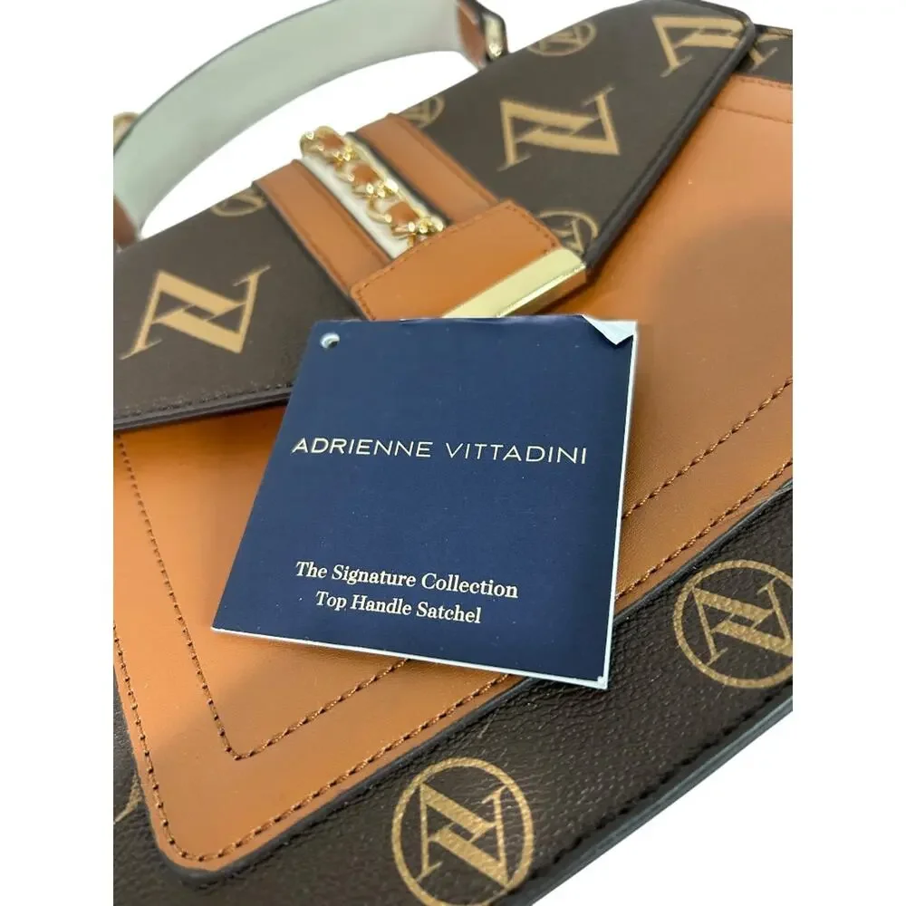 Adrienne Vittadini Top Handle Satchel‎ Bag Removable Shoulder Strap